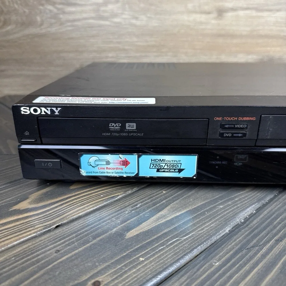 Sony RDR-VX555 DVD/VCR Player Recorder Combo HDMI PARTIALLY WORKING - FOR REPAIR
